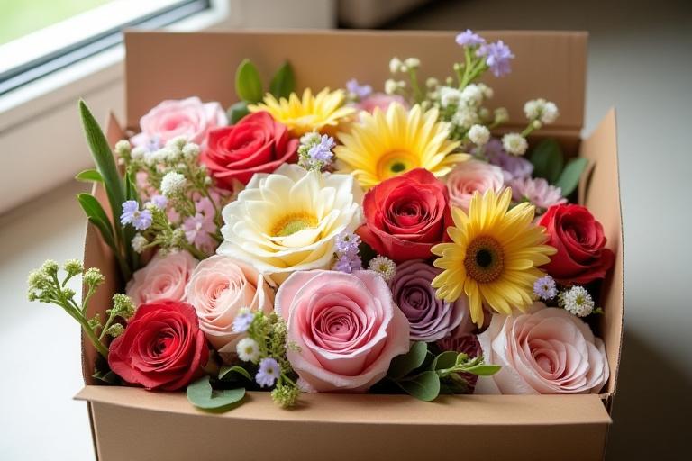 एक खुशबूदार फूलों से भरा सदस्यता बॉक्स